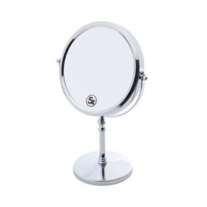 Espelho Duplo P/ Banheiro de Ferro Cromado - F9-25779