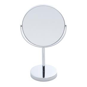 Espelho Duplo para Banheiro de Ferro Cromado 19X12X32Cm