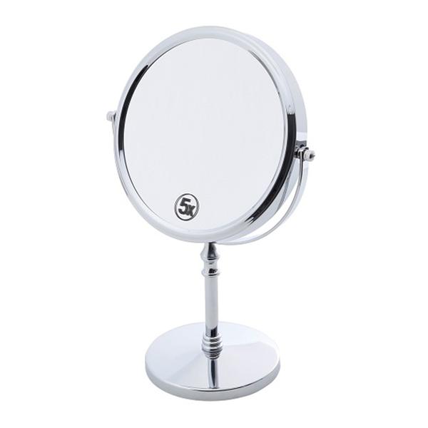 Espelho Duplo para Banheiro de Ferro Cromado 23,8x14x35,2cm 25779 - Prestige