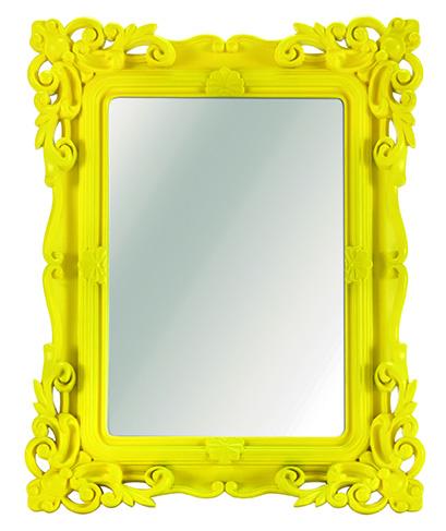 Espelho Francine Amarelo - 10X15 6 Pçs - Mart