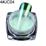 Espelho Holográfico Glitter Nail Powder Ultra-fino Aurora Pigmento Manicure Decor
