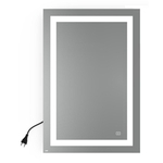 Espelho Iluminado 59,5cm X 79,8xm - Led Neutro E Tecla Touch