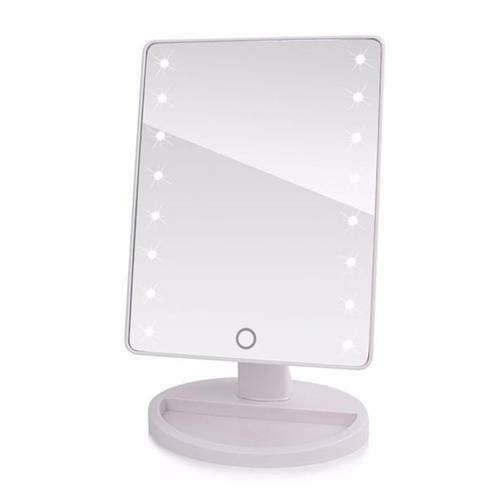 Espelho Led de Mesa Camarim Portatil Articulado Maquiagem (888415) Branco Único
