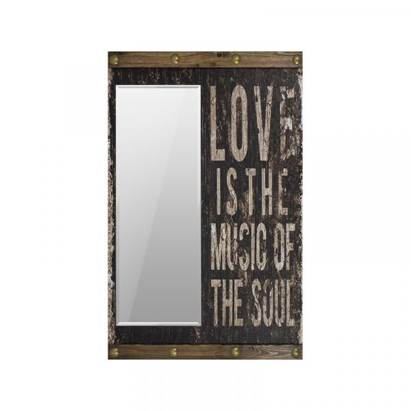 Espelho Love Is The Music Of The Soul - Goods Br