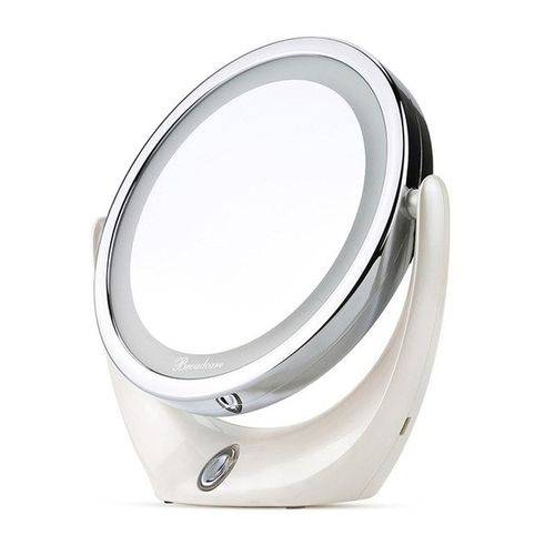 Espelho Maquiagem Makeup LED Ampliação 5X Rotação 360 Graus Carregamento USB