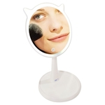 Espelho Maquiagem Flexível Gato Touch Com Led