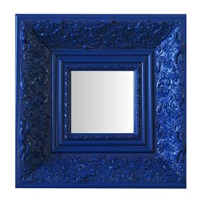 Espelho Moldura Rococó Fundo 16218 Art Shop - Azul