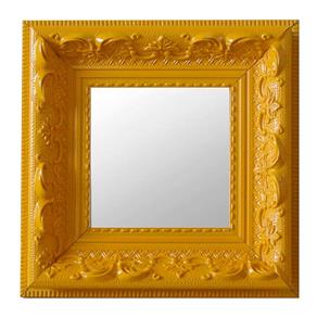 Espelho Moldura Rococó Raso 16131 Amarelo Art Shop