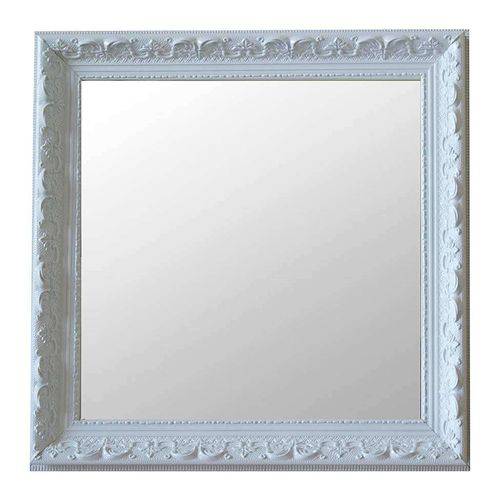 Espelho Moldura Rococó Raso 16375 Branco Art Shop