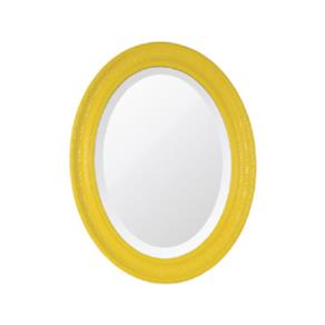 Espelho Oval Bisotê Amarelo Happy - G