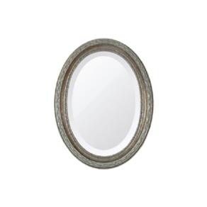 Espelho Oval Bisotê Prata Envelhecido - P