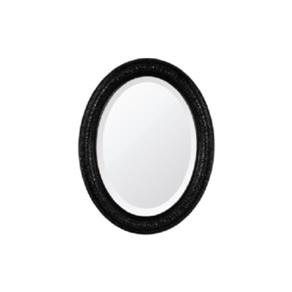 Espelho Oval Bisotê Preto Absoluto - G