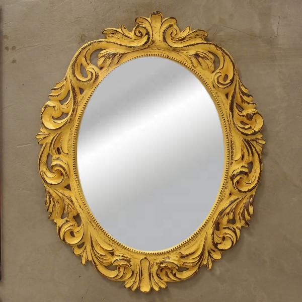 Espelho P/ Parede Belize Amarelo Provencal 40x42 Cm - Deco Art