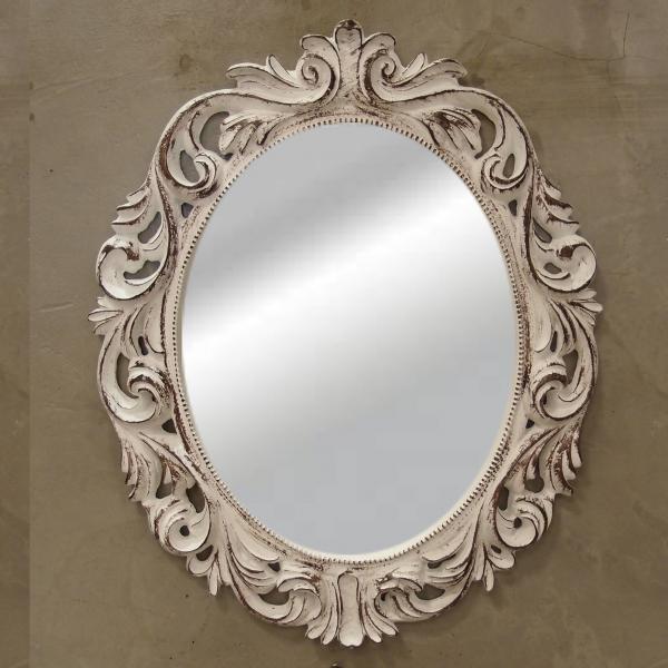 Espelho P/ Parede Belize Branco Provencal 40x42 Cm - Deco Art