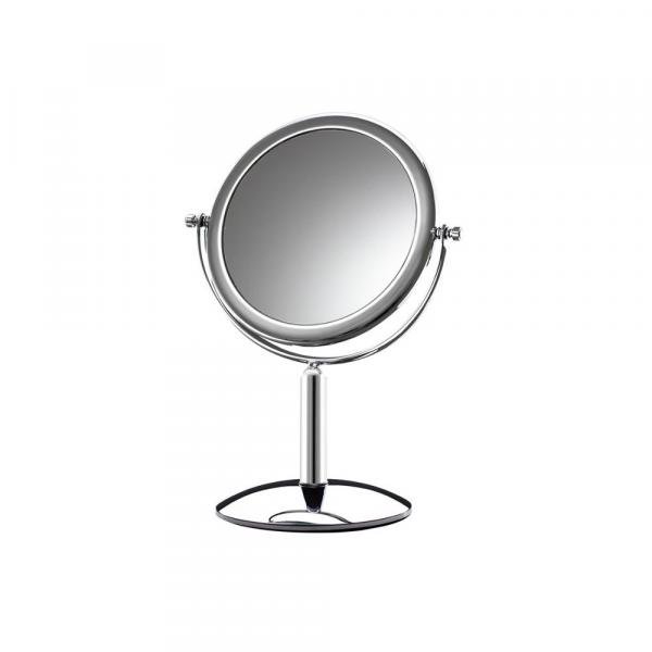 Espelho para Bancada Dupla Face Platine Cromado - Crysbell
