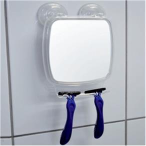 Espelho para Banheiro com Ventosas e Apoios - Astra - Transparente