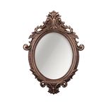 Espelho Redondo de Parede Provençal Rococo Mart Collection 54,5cmx40cm Bronze