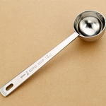 Espessura de aço inoxidável medição punho longo Café Leite em Pó Ice Cream Colher 15ml Home Garden Tools