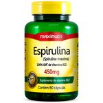 Espirulina - 450mg - 60 Cápsulas - Maxinutri