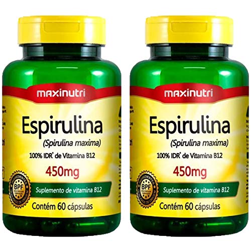 Espirulina - 2 Unidades de 60 Cápsulas - Maxinutri