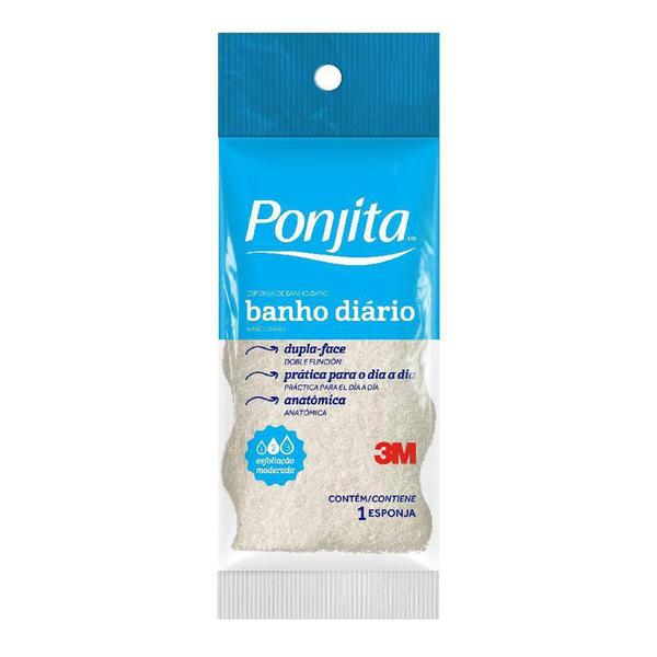 Esponja de Banho Diário Ponjita Cores Sortidas 1 Unidade