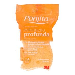Esponja de Banho Esfoliação Profunda Ponjita, Ponjita, Amarelo