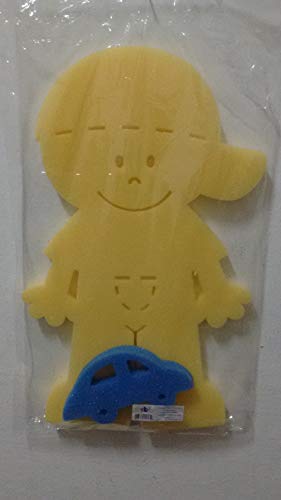 Esponja de Banho para Banheira do Bebê Menino - Amarela - Dardara