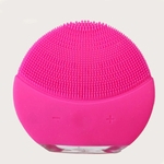 Esponja/Escova Massageadora Elétrica p/ Limpeza Facial Rosa