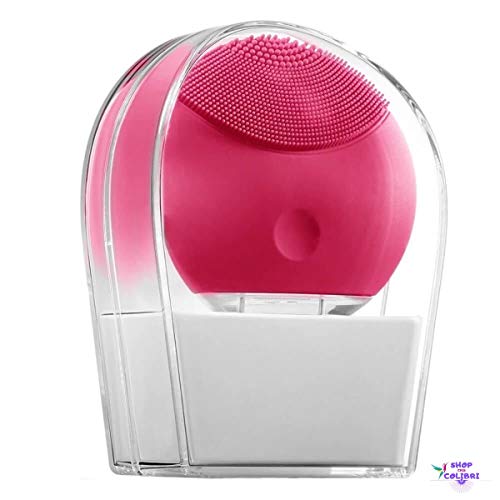 Esponja Massageadora Elétrica para Limpeza Facial Pink