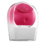 Esponja Massageadora Para Limpeza Eletrica E Massageador Aparelho Escova De Limpeza Facial - Rosa