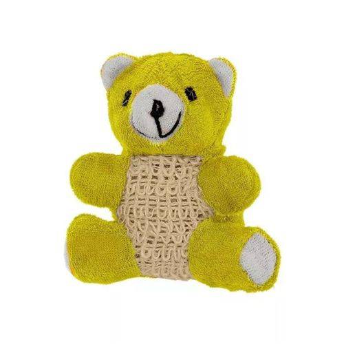 Esponja para Banho Urso Amarelo Infantil Higiene