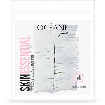 Esponjas Compactas para Maquiagem Océane Femme Skin Essencial 40 Unidades