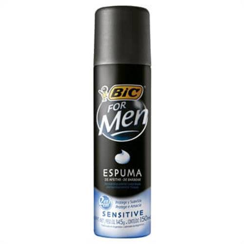 Espuma Barbear For Men Sensitive (emb. Contém 1un. de 150ml) - Bic