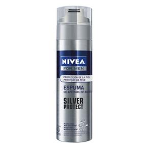 Espuma de Barbear Nivea For Men Silver Protect