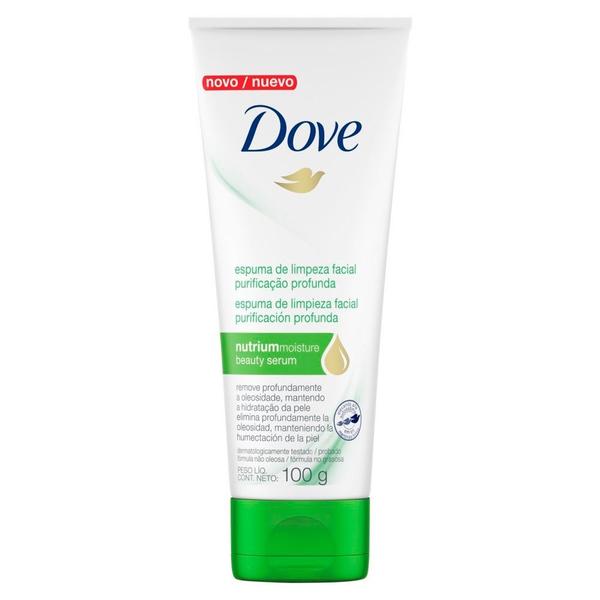 Espuma de Limpeza Facial Dove Purificação Profunda 100g