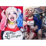 Esquadrão Suicida Harley Quinn Joker Feminino Gradiente peruca cosplay Harleen Quinzel Joker Feminino