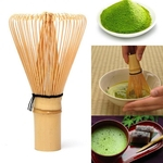 Estilo do clássico do japonês de bambu natural Matcha chá verde em pó Whisk Brush Tool
