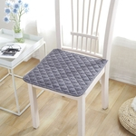 Estilo Nordic respirável algodão xadrez textura antiderrapante Chair Cushion