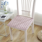 Estilo Nordic respirável algodão xadrez textura antiderrapante Chair Cushion