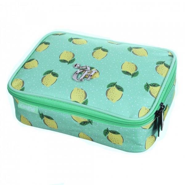 Estojo Box Necessaire Capricho Lemon Verde Soft Luxo 11844 - Dmw