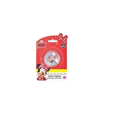 Estojo de Sombra Infantil Minnie Mouse com 2 Cores + Pincel Beauty Brinq Dyc-3705
