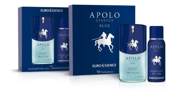 Estojo Perfume Apolo Blue EuroEssence Edt 100ml