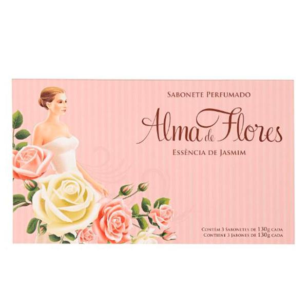 Estojo Sabonete Alma de Flores Jasmim - 3 Unidades - Alma Flores