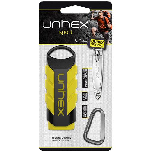 Estojo Unhex Sport 02 - Cortador de Unhas para Mãos-Amarelo