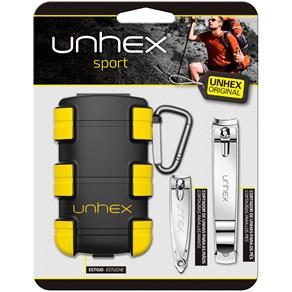 Estojo Unhex Sport 01 - Cortadores Mãos e Pés - Amarelo
