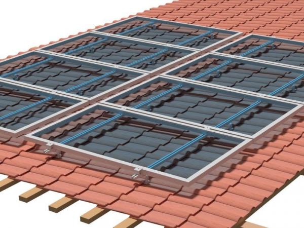 Estrutura Solar para 4 Placas - Telhado Colonial - Romagnole