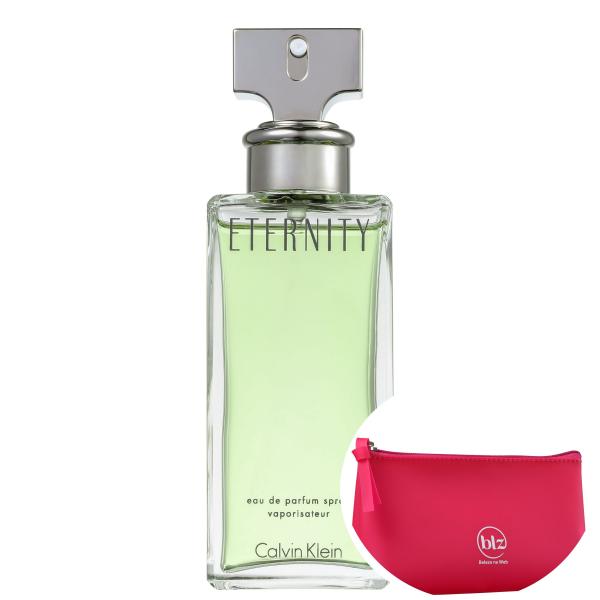 Eternity Calvin Klein Eau de Parfum - Perfume Feminino 100ml+Beleza na Web Pink - Nécessaire