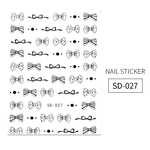 Etiquetas do prego Letters ornamento prego decorativa Todos os Matching Stickers Decorações Nail Art