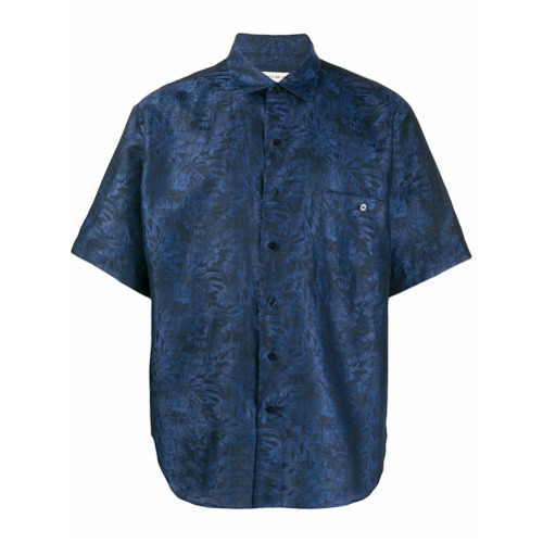 Etro Camisa com Efeito Jacquard - Azul