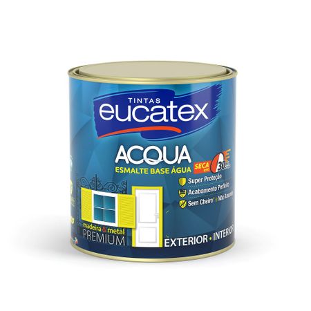 Eucatex ACQUA Esmalte Acetinado Base Água 0,9 Litro Branco